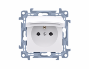 Kontakt-Simon Jednoduchá zásuvka pro verzi IP44 s žaluziemi, těsněním a krytem, bílá 16A (CGZ1BZ.01/11)