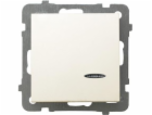 Ospel Single switch AS s ecru podsvícením (LP-1GS/m/27)
