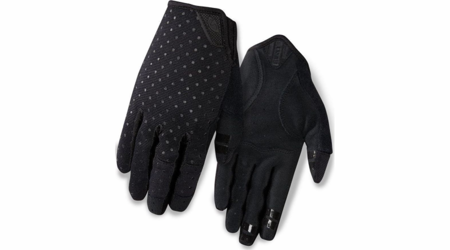 GIRO Dámské rukavice La Dnd dlouhé prsty černé puntíky, velikost XL