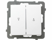 Ospel AS žaluziový spínač /s mechanickým zámkem/ bílý LP-7GB/m/00