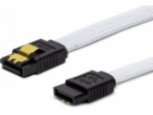Savio SATA III kabel SAVIO GAK-01 0,3 m, bílý oplet, rovn...