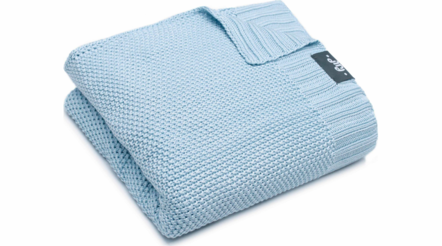Buničina, bambusová deka pletená stříbrnými ionty modrá 75 cm x 90 cm