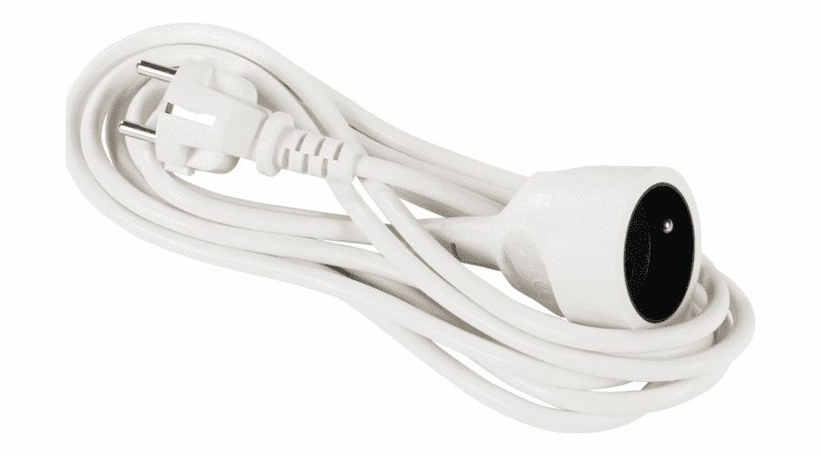 Elcan prodlužovací kabel 1 zásuvka 5m bílá (PM-BW-1G-50)