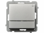 Ospel Bell Button Sonata 10AX IP20 Matt Silver (LP-6R/m/38)