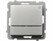 Ospel Bell Button Sonata 10AX IP20 Matt Silver (LP-6R/m/38)
