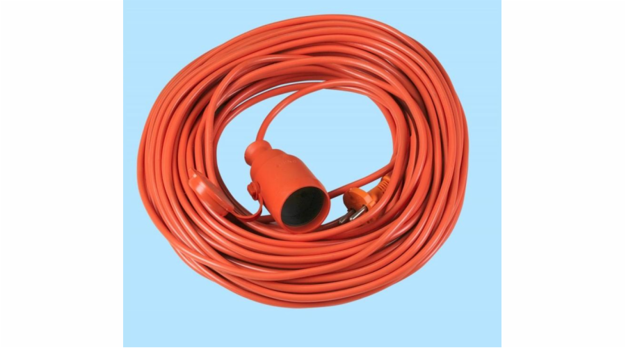 Abex Jednozásuvkový zahradní prodlužovací kabel 2p 10A 30m H05VV-F 2x1mm2 PO-ST/30M/2X1
