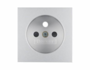 Hager Polo Přední deska pro zásuvky s uzemněním a hliníkovými kryty kontaktů (3965768994)