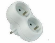 Elgotech Plug splitter 2-zásuvka s/out R-20CA