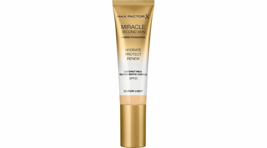 MAX FACTOR Max Factor Miracle Second Skin SPF20 Foundation 30 ml 02 Fair Light