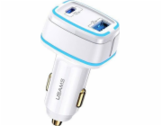 Nabíječka Usams C24 120W (pouze hlava) Fast Charge bílá/bílá CC142TC02 (US-CC142)