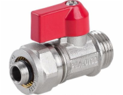 Perfexim MINI 1/2 kulový ventil s Pex/AlPex trubkovou spojkou a ucpávkou (01-019-1000-001)