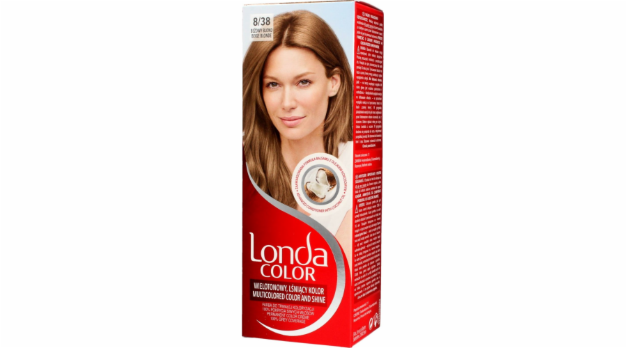 Londacolor Cream Barva na vlasy č. 8/38 béžová blond 1 balení