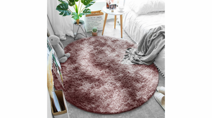 Strado Kulatý koberec Ombre Strado 90x90 OmbrePurple (růžový)