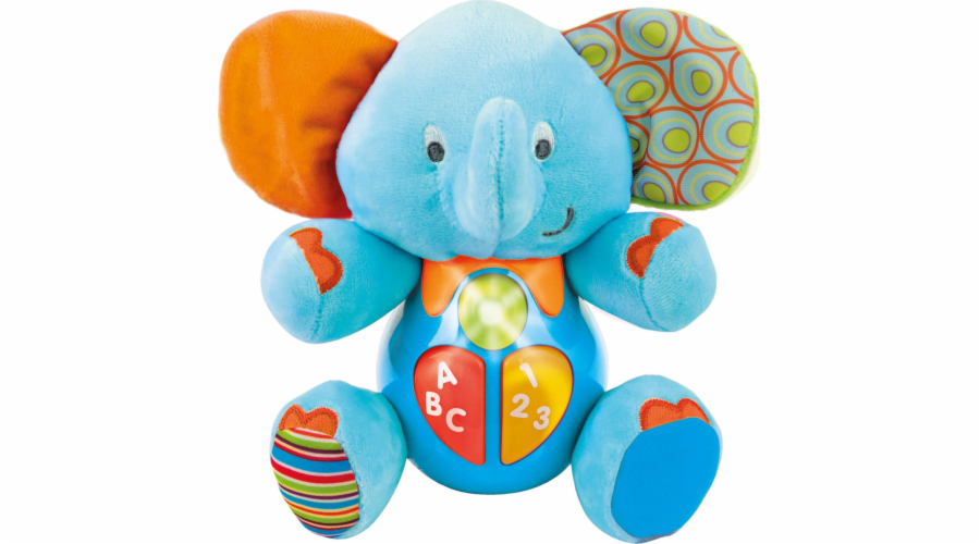 Smily Play Interaktivní plyšová hračka Elephant Proboscis Blue
