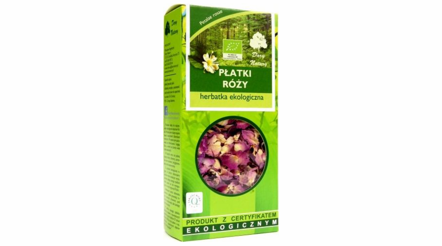 Dary Natury Bio čaj z okvětních lístků růže 20 g - Dary Natury