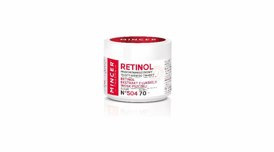 Mincer Pharma Retinol Krém proti vráskám - mastný 70+ č. 504 50ml