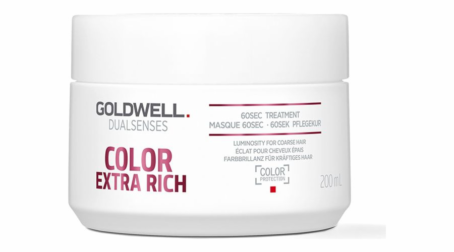 Goldwell Goldwell Dualsenses Color Extra Rich 60sekundová kúra pro lesk pro husté a odolné vlasy 200 ml