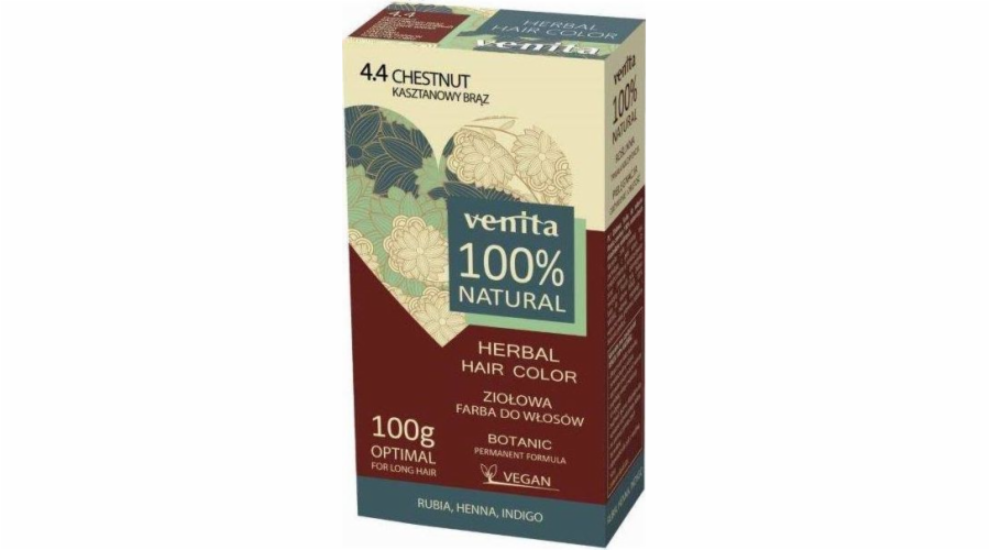 Venita Herbal Hair Color bylinná barva na vlasy 4.4 Kaštanově hnědá 100g
