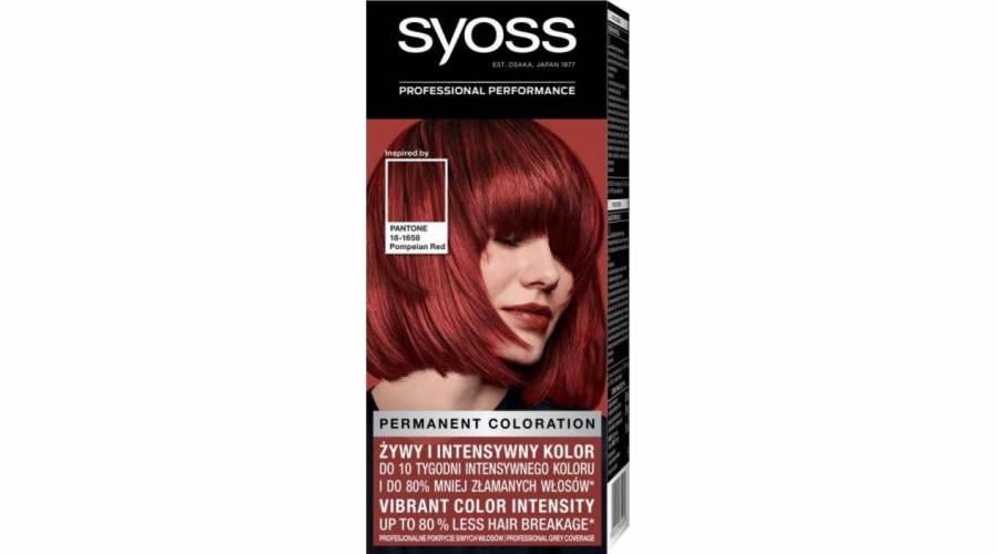 Syoss SYOSS_Permanent Coloration permanentní barva na vlasy 5-72 Volcanic Pompeii Red