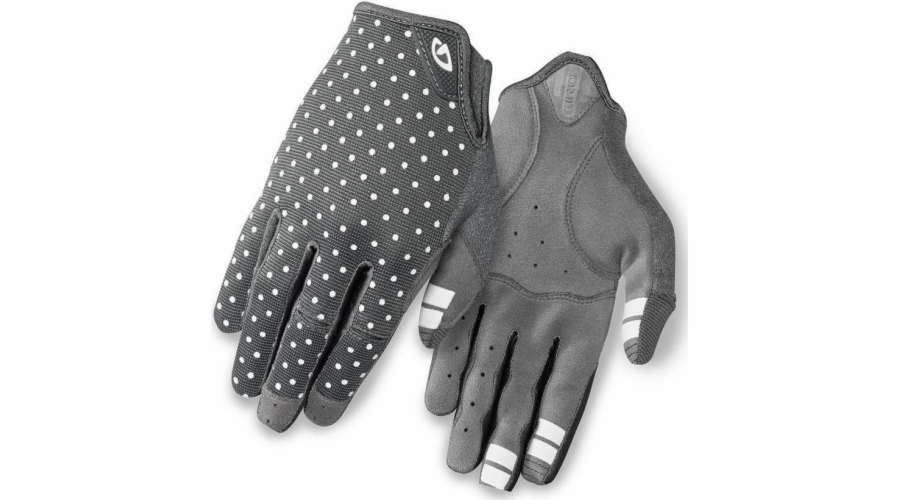 GIRO Dámské rukavice La Dnd dlouhý prst tmavý stín bílé body vel. XL