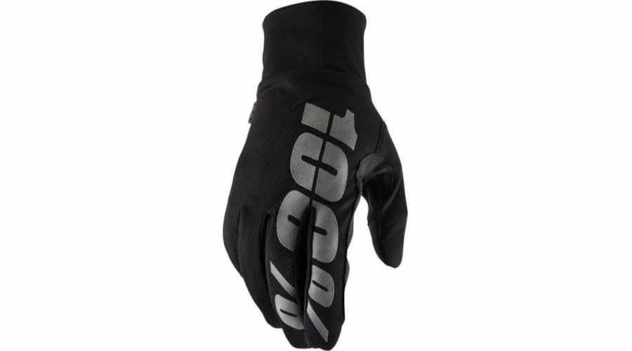 100% rukavice 100% HYDROMATIC Voděodolné rukavice černá vel. L (délka ruky 193-200 mm) (NOVINKA)
