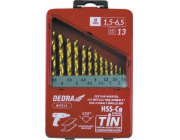 Dedra vrták do kovu Sada vrtáků Dedra WITS13 13 ks do kovu
