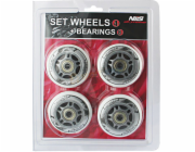 Sada NILS Extreme PU Wheels 72x24 82A bílá (16-32-009)