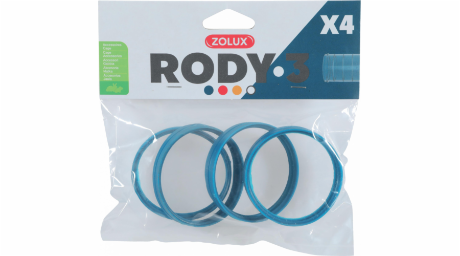 Zolux Konektor ZOLUX RODY3, 4 ks., modrý