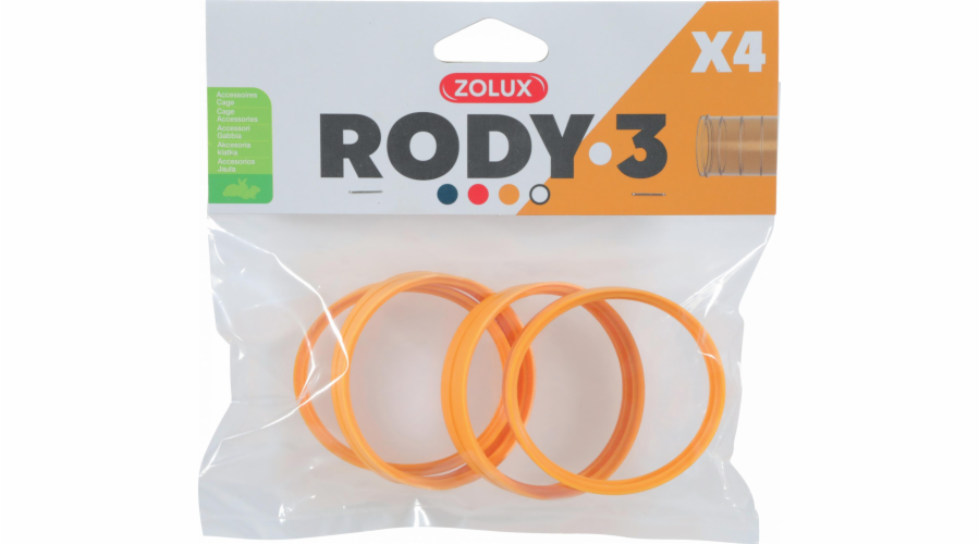 Zolux Konektor ZOLUX RODY3, 4 ks, žlutý