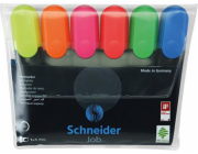 Schneider Highlighter Job 6 kusů, mix barev