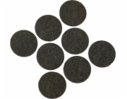 Samolepící plstěné podložky, sada 8 ks, kulaté 25 mm