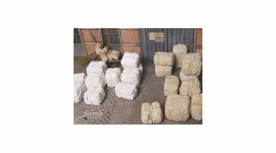 Juweela: Balíky béžové a bílé suroviny (20 ks)