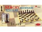 Malé dřevěné školní šachy
