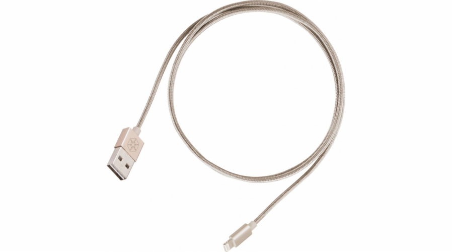 SilverStone USB-A – Lightning USB kabel 1 m zlatý (52016)