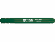 Kancelářské produkty Permanentní popisovač, kulatý, 1-3 mm (čára), zelený (17071211-02)