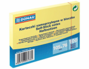 Donau Samolepící blok 105X76MM 1X100 světle žlutá (7587001-11)