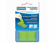Donau INDEXOVACÍ TABULKA SE ZÁSOBNÍKEM, DONAU, PP, 45X25MM, 50K, ZELENÁ 7558001PL-02