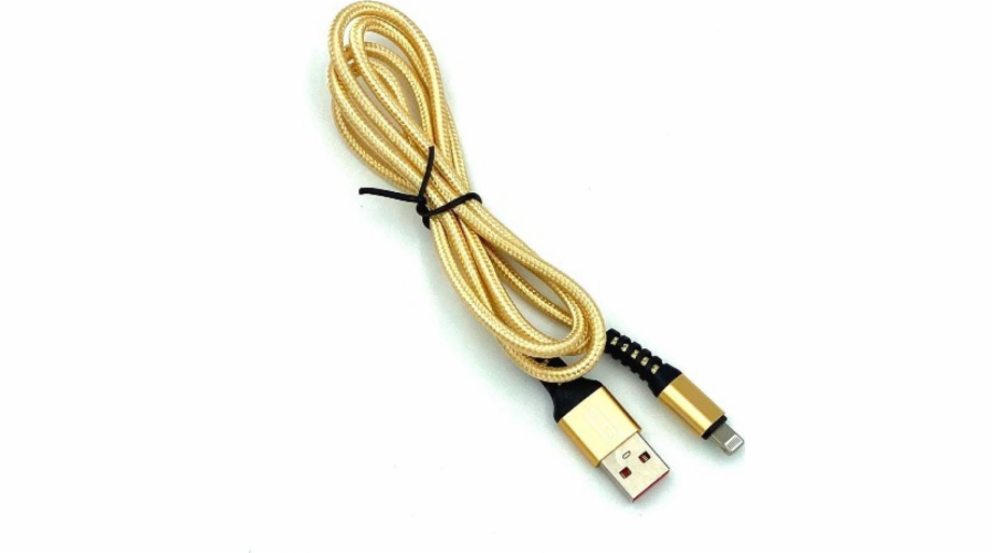 Denmen USB-A – Lightning kabel 1 m zlatý (29359)