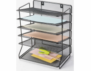 Q-Connect Třídič dokumentů Q-CONNECT Office Set, kovový, 6 polic, černý