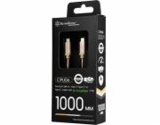 SilverStone USB-C - USB-C USB kabel 1 m zlatý (SST-CPU06G-1000)