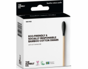 Humble Brush Humble kartáček, Ekologické špunty do uší bambus a přírodní bavlna, ČERNÁ, černá, 100 ks