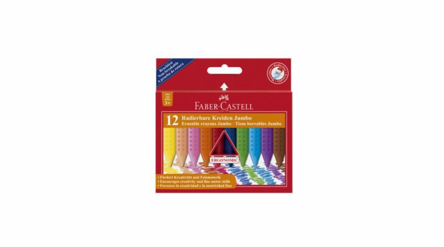 Trojúhelníkové pastelky Faber-Castell Jumbo 12 barev