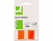 Q-Connect Q-CONNECT indexovací jazýčky, PP, 25,4 x 43,7 mm, 50 karet, oranžová