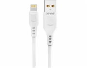 Denmen USB-A – Lightning kabel 1 m bílý (29347)