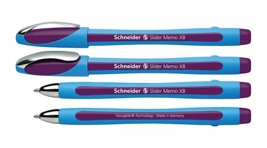 Schneider Kuličkové pero SCHNEIDER Slider Memo, XB, fialové