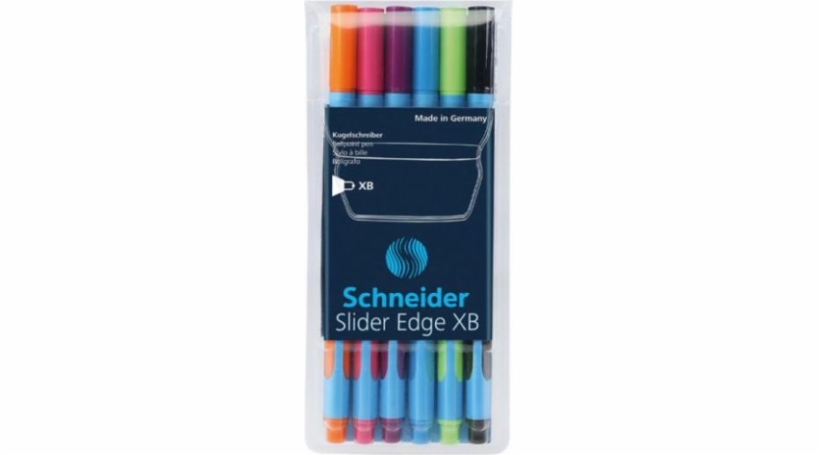 Kuličkové pero Schneider Slider Edge XB, 6 barev