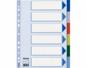 Esselte PLASTOVÉ VLOŽKY 6 LISTŮ ESSELTE PP A4 BAREVNÉ