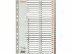 Esselte Binder děliče A4 PP šedý 1-54 (10K154F)
