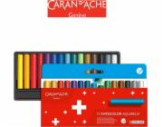 Caran d`Arche CARAN D ACHE Swisscolor voskové akvarelové pastelky, kartonová krabička, 15 ks.