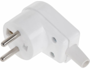 Bílá úhlová zástrčka WT-20S s uzemněním
